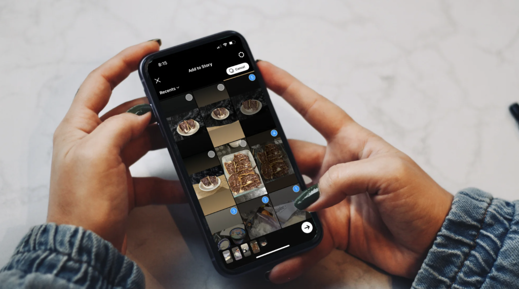 How to add multiple photos to your Instagram story
