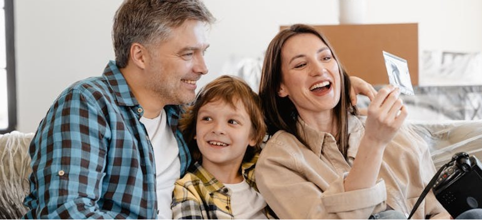 a family after moving abroad