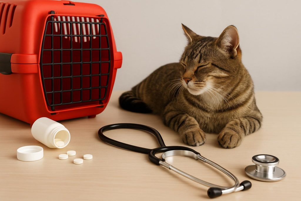 What Pet Owners Usually Get Wrong About Preventive Care Dog and cat at veterinary clinic with stethoscope symbolizing preventive pet healthcare