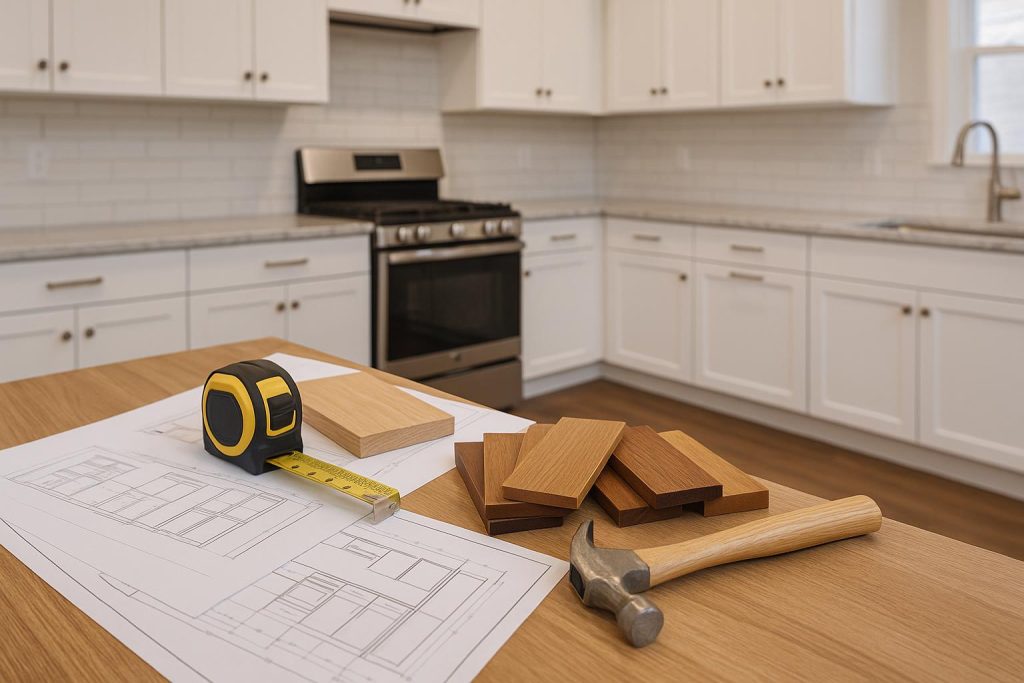 Modern kitchen renovation showcasing premium materials and expert craftsmanship in home remodeling