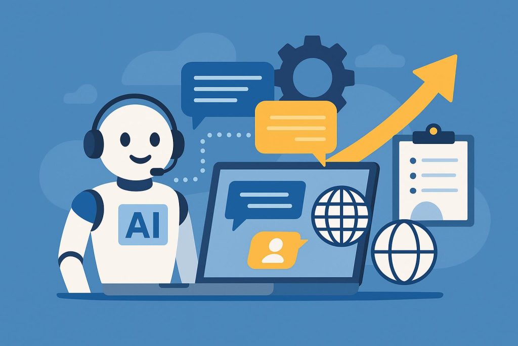 AI technology and outsourcing streamlining customer service operations for expanding businesses