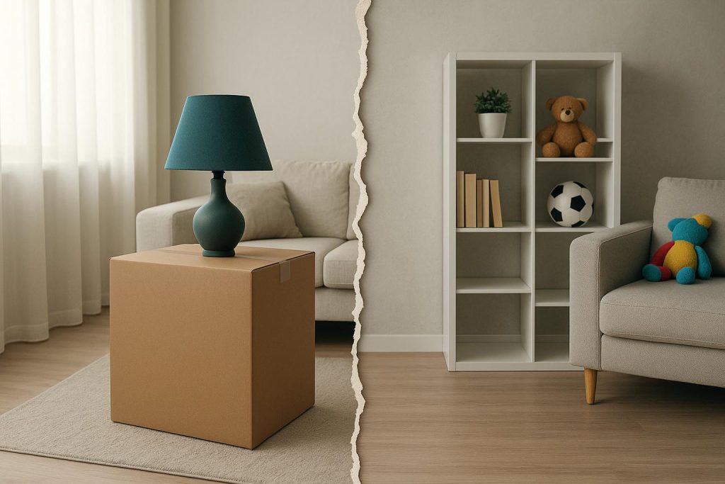 The Practical Questions That Come Up When Separation Changes Home Life Divided living space reflecting changes in daily routines after family separation