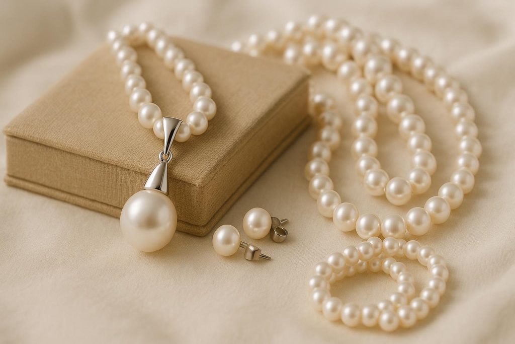 Why Pearls Have Become Such Meaningful Gifts Across Generations Lustrous pearl necklace displayed in an elegant jewelry box, symbolizing timeless generational gifts