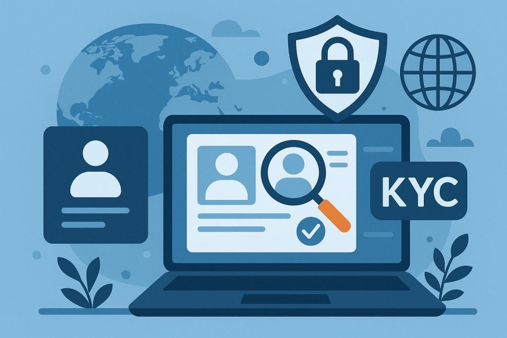 Onboarding Users Globally in 2026: What Your KYC Software Has to Handle KYC software dashboard displaying global onboarding process and security features