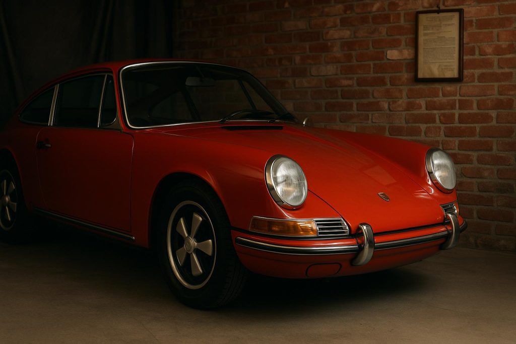 Classic car with detailed focus on condition and provenance, key factors in car collecting