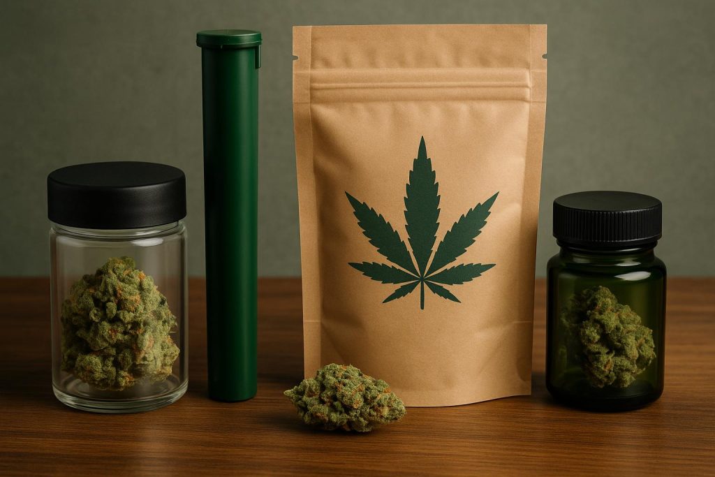 How Cannabis Packaging Has Evolved Beyond Simple Branding Modern cannabis packaging designs showcasing eco-friendly materials and innovative branding elements