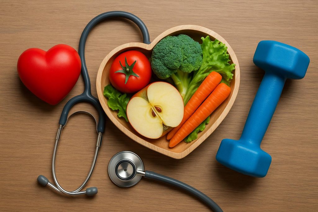 Why the World’s Biggest Growth Industry Isn’t Healthcare, It’s Staying Healthy Fresh fruits, vegetables, and fitness equipment symbolizing proactive health and wellness choices