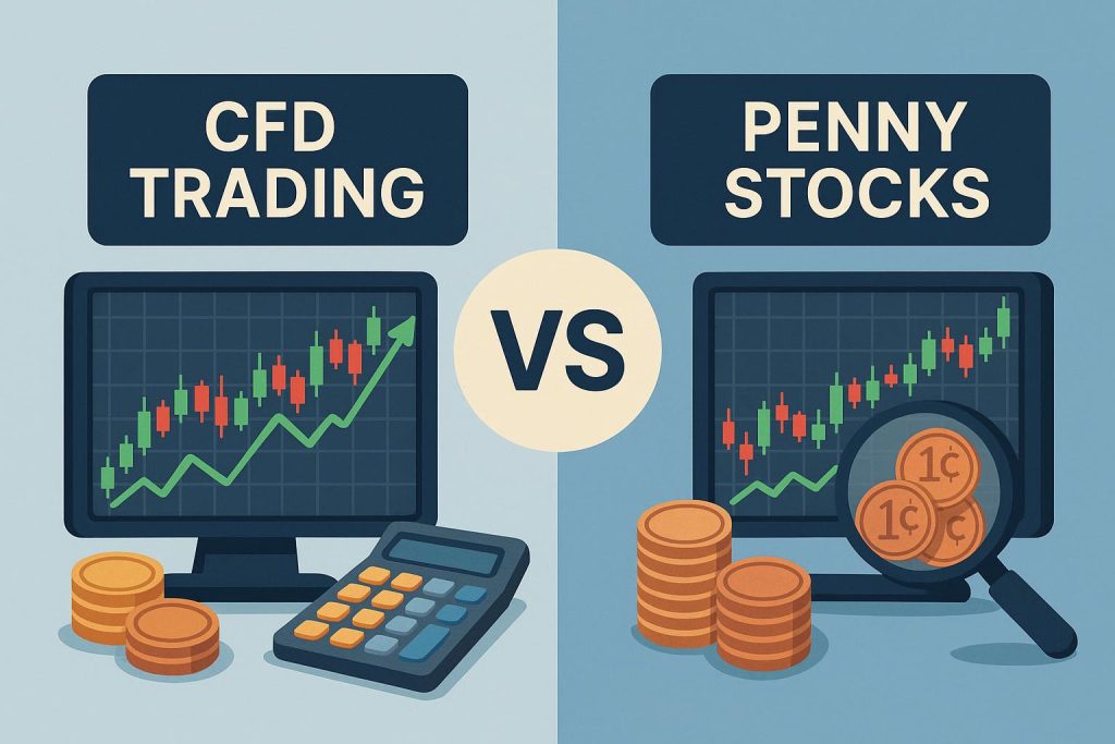 CFD Trading vs Penny Stocks: Which One Suits Beginners? Comparison of CFD trading and penny stocks for beginner investors in financial markets