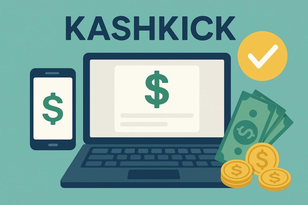 The Complete Guide to KashKick: How to Earn Cash Online Easily in 2026 KashKick dashboard showing earnings and payout options for making money online