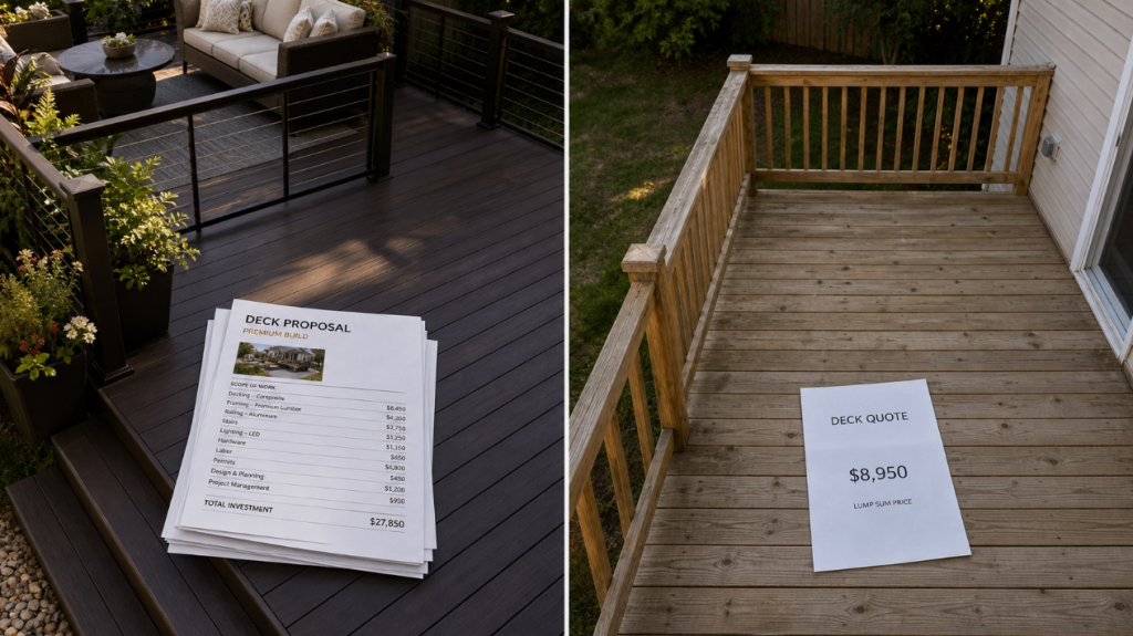 Best vs. Budget Deck Companies: How Their Proposals Differ Image 1 of Best vs. Budget Deck Companies: How Their Proposals Differ