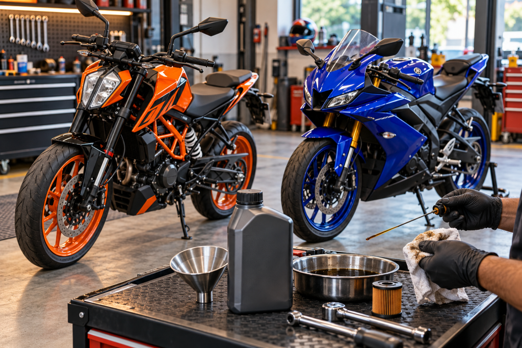 Performance Riding 101: What KTM Duke 200 & Yamaha R15 Owners Should Know About Engine Oil
