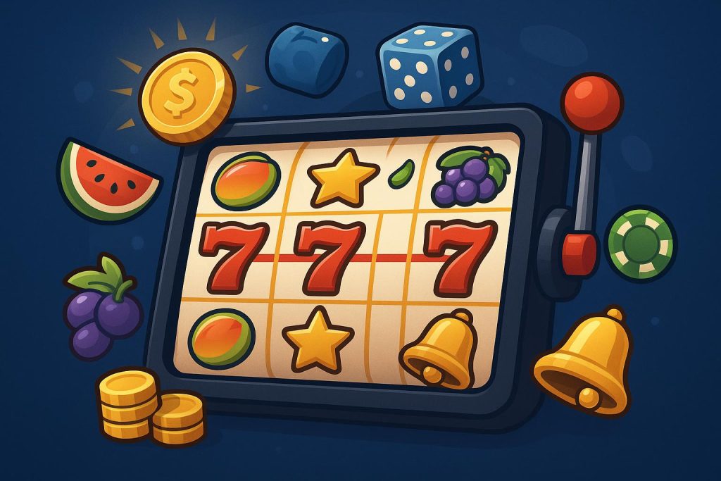 Understanding Online Slots: Systems, Features, and Game Mechanics Colorful online slot machine interface with reels, symbols, bonus features, and payout lines